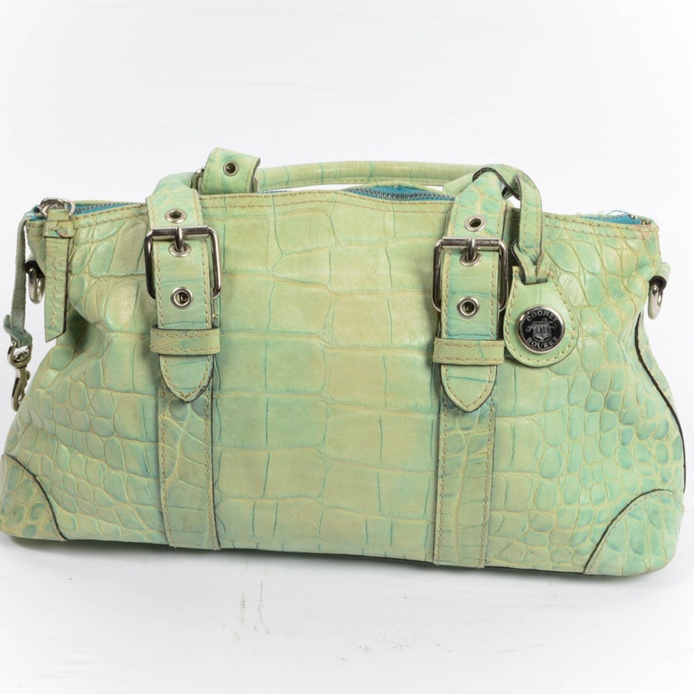 Vintage Dooney and Bourke croc embossed satchel